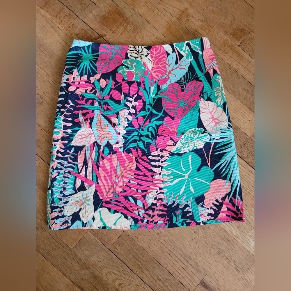 Talbots Tropical Botanical Skirt , Multicolor, Size 2